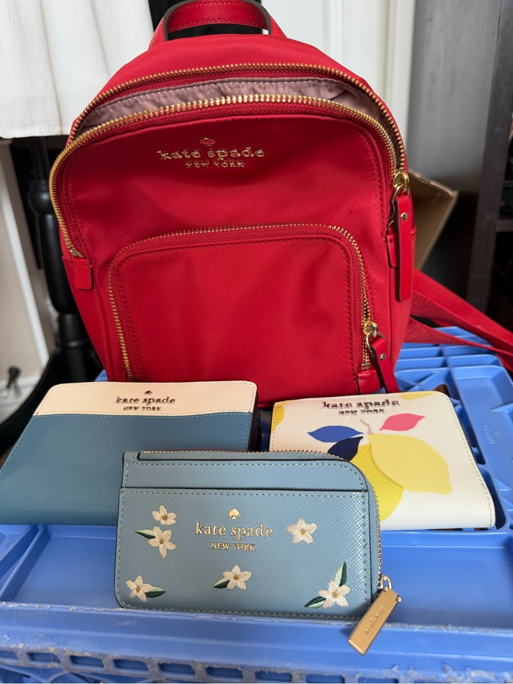 kate spade Red Nylon Mini Backpack